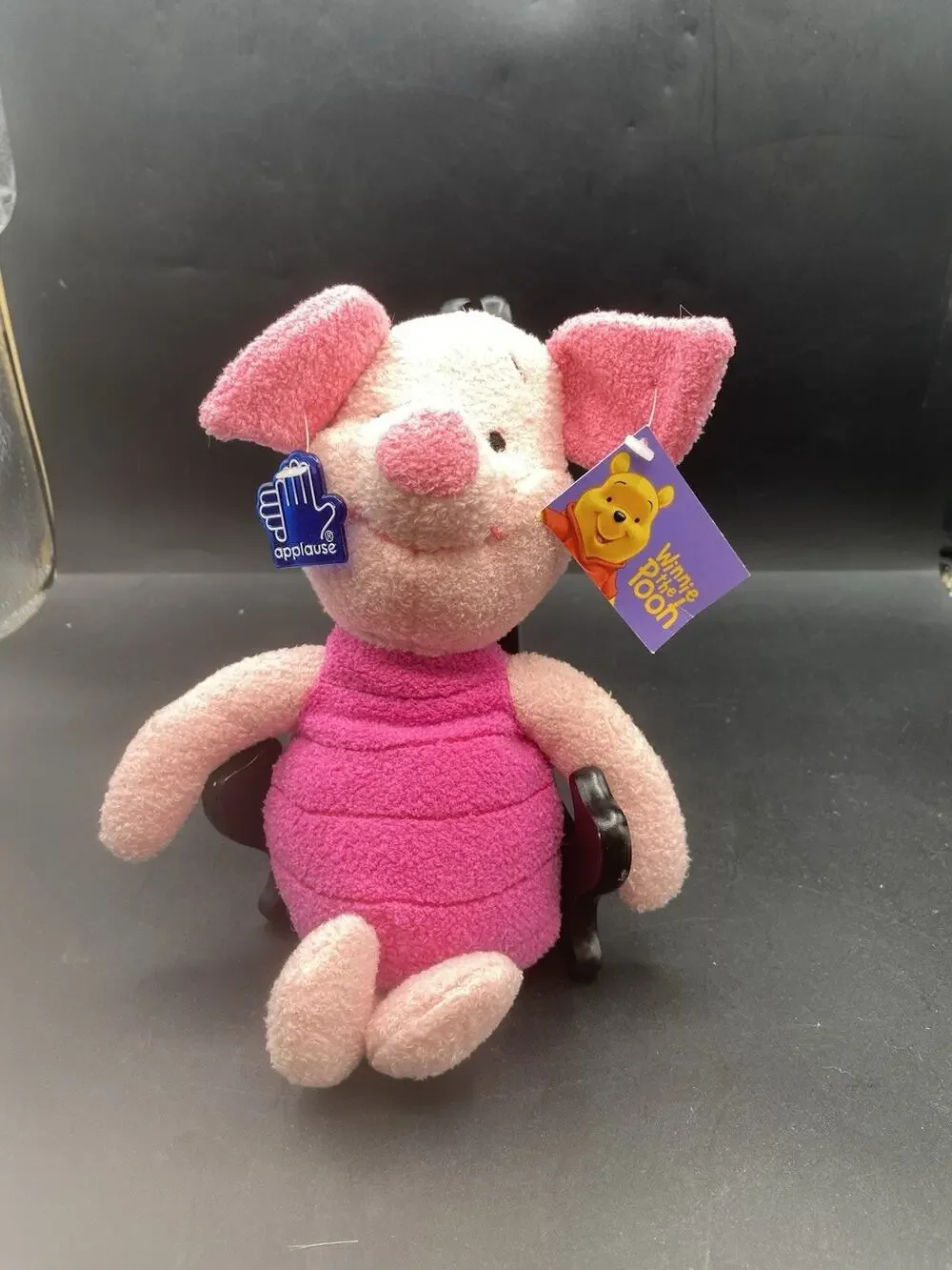 Vintage NEW Tags Applause Winnie the Pooh Piglet 10” Plush Stuffed Animal NWT